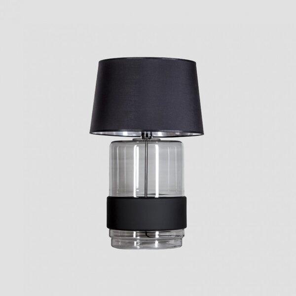4concepts Designová stolní lampa UMBRIEL BLACK Barva: černo/stříbrná