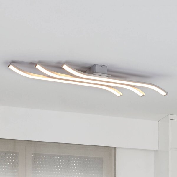 LED stropní svítidlo Largo 3zdr. 83 cm hliník