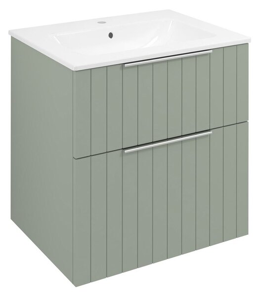 Sapho Sapho, CIRASA umyvadlová skříňka 59,2x64x46cm, verde strip, CR601-4444S