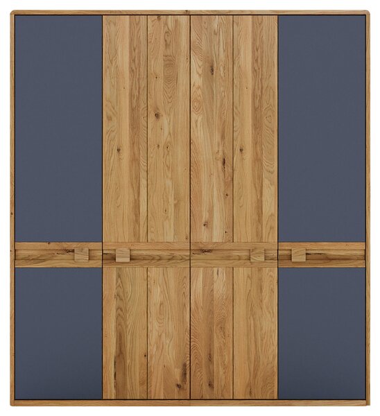 ŠATNÍ SKŘÍŇ, divoký dub, antracitová, dub artisan, divoký dub, 206/225/58 cm Linea Natura - Šatní skříně