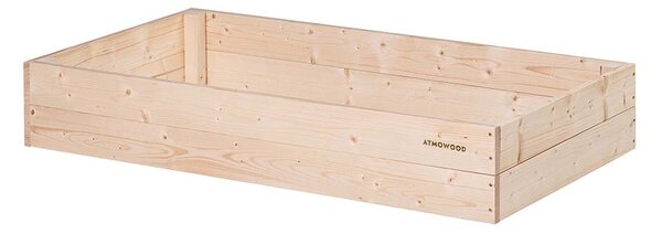 ATMOWOOD Dřevěný vyvýšený záhon 120 x 60 x 20 cm hnědý