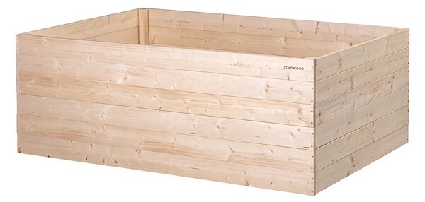ATMOWOOD Dřevěný vyvýšený záhon 160 x 100 x 60 cm hnědý