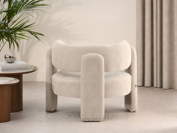 Čalouněné křeslo SNUG - světle béžové