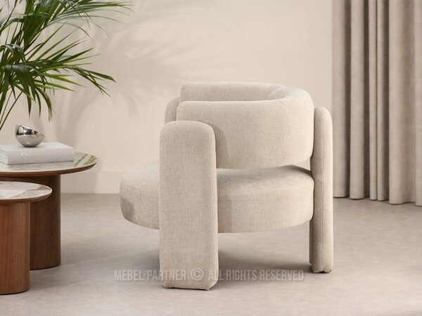 Čalouněné křeslo SNUG - světle béžové