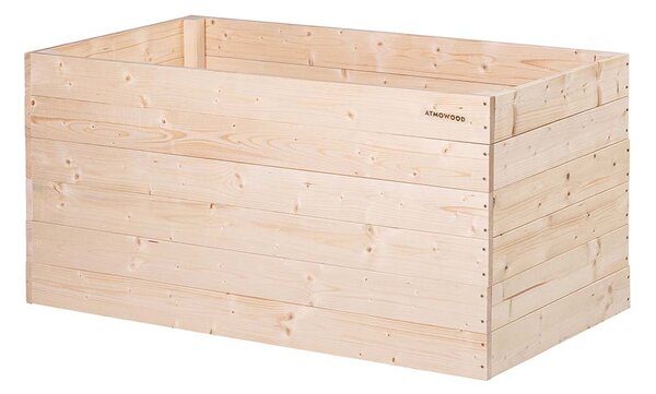 ATMOWOOD Dřevěný vyvýšený záhon 120 x 60 x 60 cm hnědý