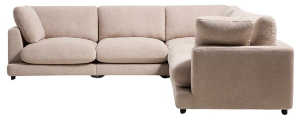 Kave Home Béžová rohová bouclé pohovka Gala 300 x 300 cm, levá/pravá