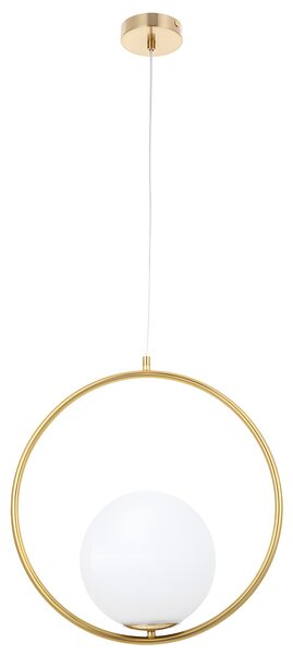 Toolight Toolight, stropní lampa visící skleněná koule z bílého zlata G109-1W Gold, OSW-09734