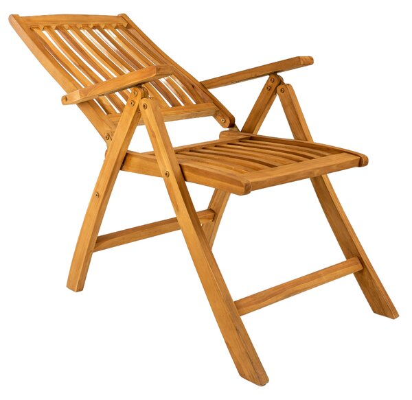Doppler TAMAN DORSET FSC® teak polohovací zahradní křeslo
