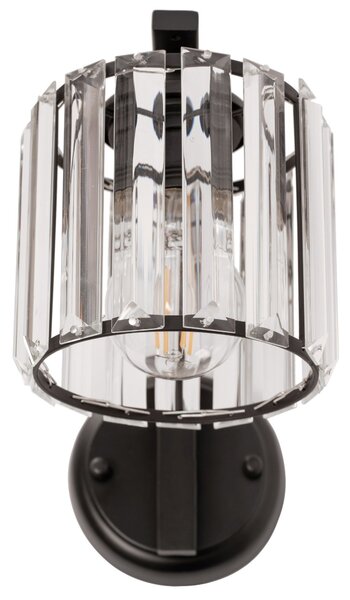 Toolight Kovové křišťálové nástěnné svítidlo APP512-1W Black