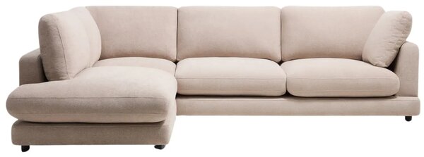 Kave Home Béžová rohová bouclé pohovka Gala 300 cm II., levá