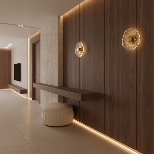 Toolight Toolight, LED nástěnné svítidlo 3,6W, 500lm, APP1794-W, zlatá matná, OSW-04362