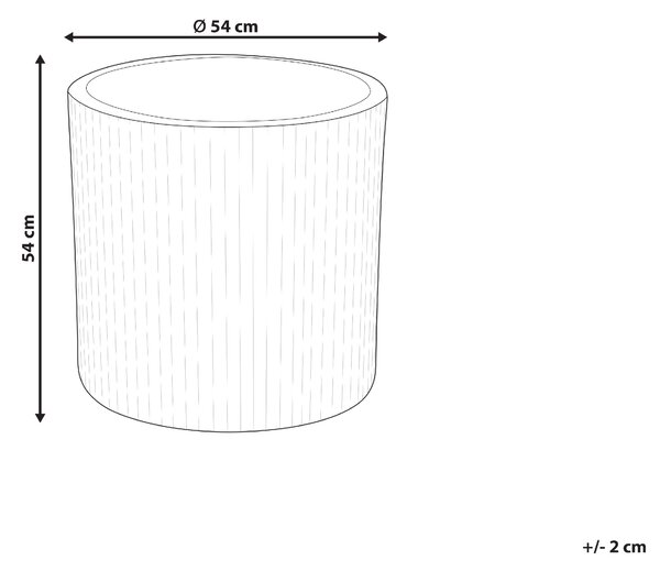 Květináč OREOI 55 cm Krémově bílá