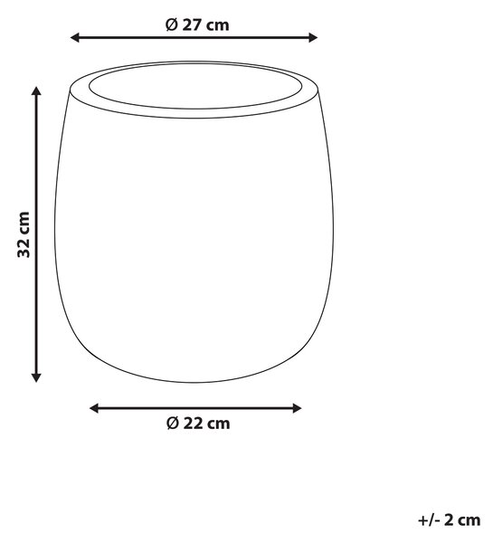 Květináč LIVADIA 27 cm Olivově zelená