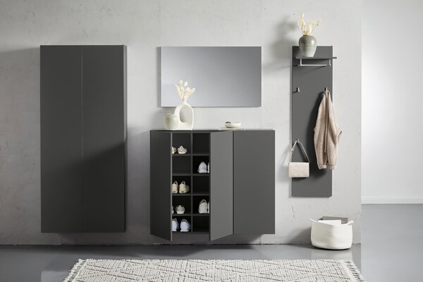 SKŘÍŇ NA ODĚV, antracitová, 80/180/34 cm Hom`in - Šatní skříně, Online Only
