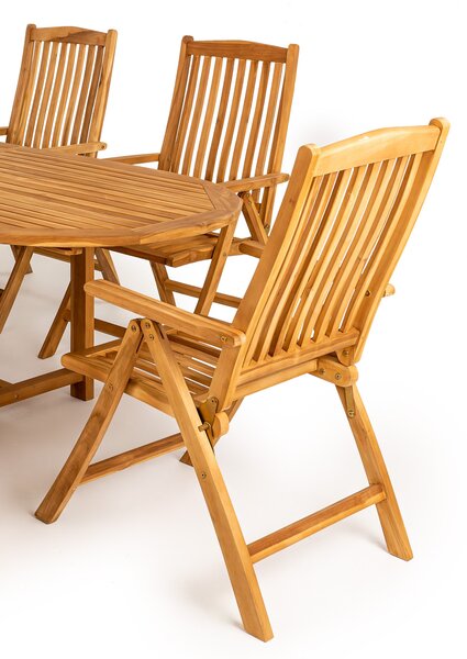 Doppler TAMAN DORSET FSC® teak polohovací zahradní křeslo