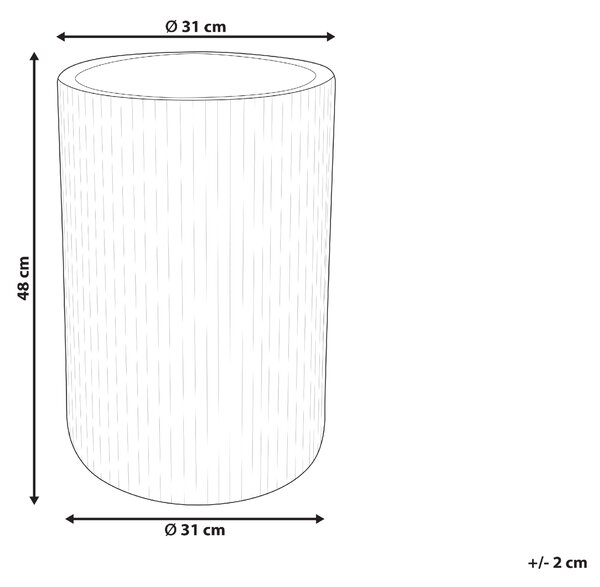 Květináč EANTIO 30 cm Černá