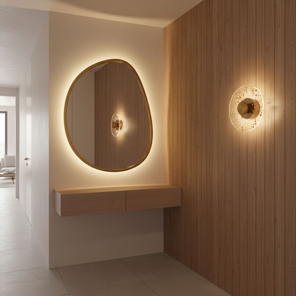 Toolight Toolight, LED nástěnné svítidlo 20cm, 3,6W, 4000K, APP1795-W, zlatá matná, OSW-04363