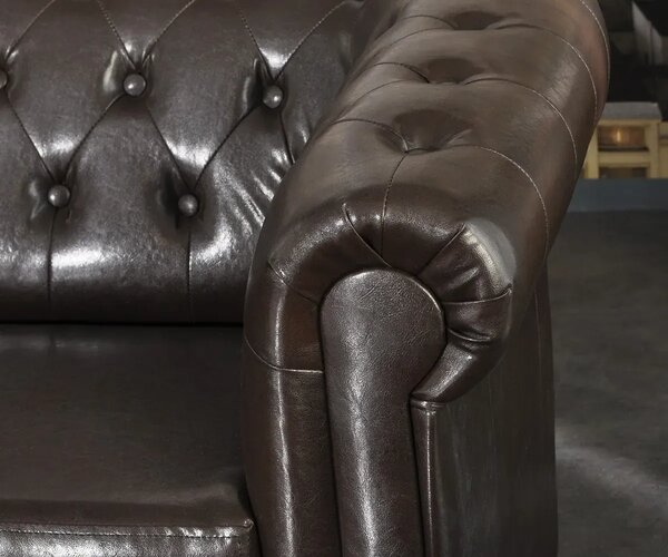 Chesterfield Bis Pohovka 3M antique brown