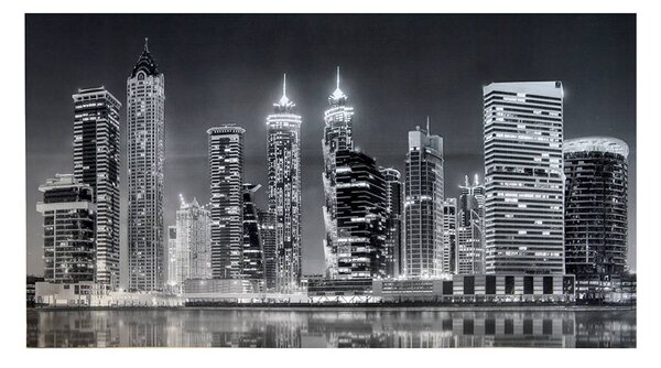 TP10019803 PVC obkladové 3D panely GRACE Město Dubai černobílé