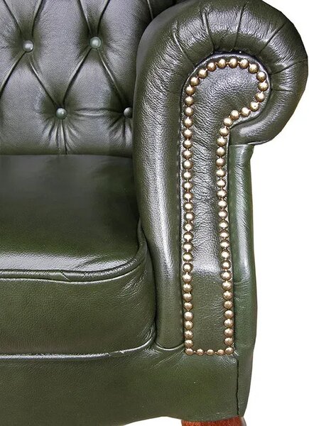 Chesterfield Torino Kožené křeslo puncované
