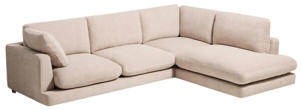 Kave Home Béžová rohová bouclé pohovka Gala 300 cm II., pravá
