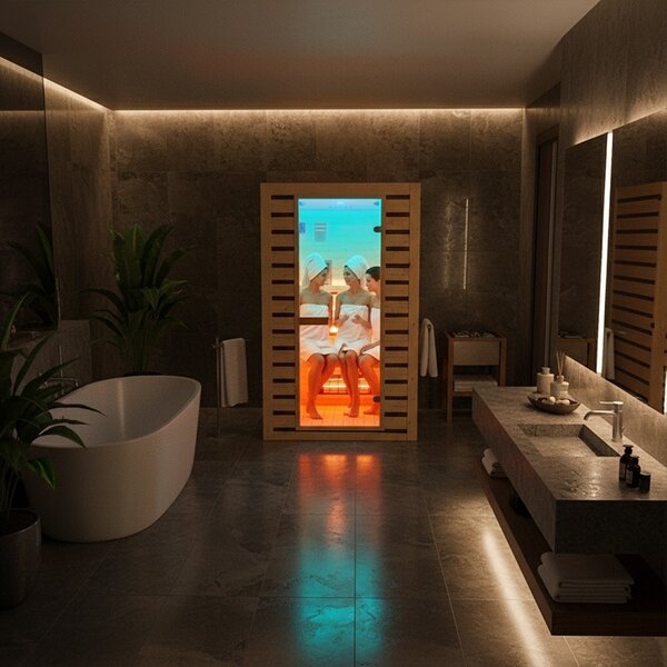 BPS-koupelny Infrasauna Relax HYD-6712 120x105, 1-2 osoby