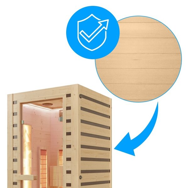 BPS-koupelny Infrasauna Relax HYD-6712 120x105, 1-2 osoby