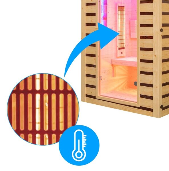 BPS-koupelny Infrasauna Relax HYD-6712 120x105, 1-2 osoby