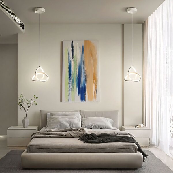 Toolight Toolight, LED závěsné osvětlení 13W, 500lm, 4000K, APP1783-CP, bílá, OSW-08969