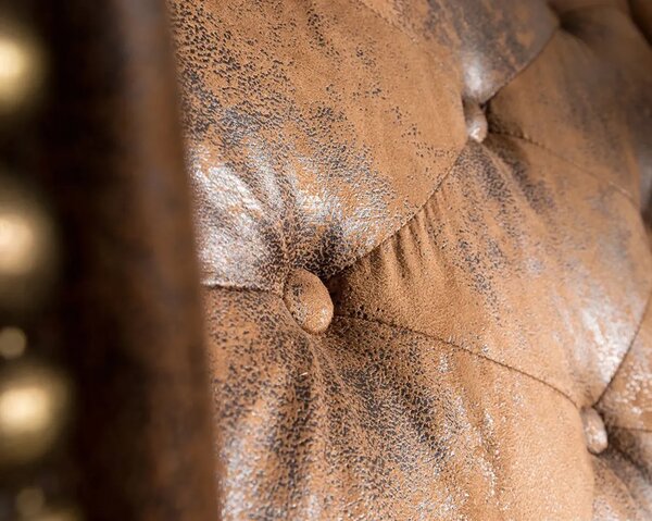 Chesterfield Solvey Křeslo hnědé Gobi