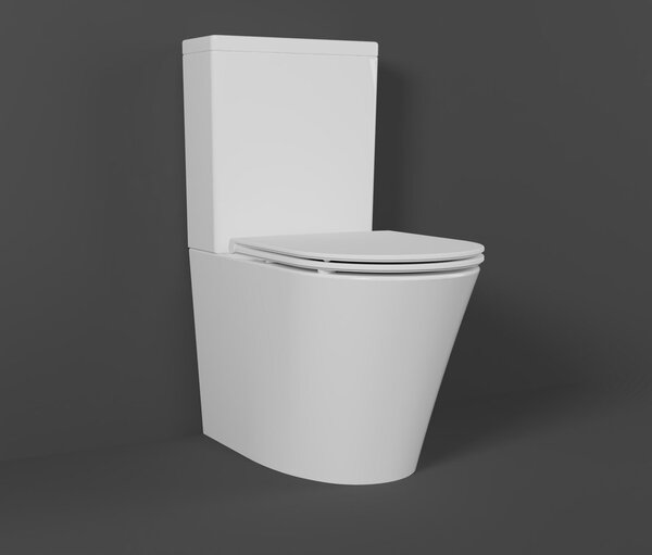 Bruckner Bruckner, DARIO RIMLESS WC kombi mísa s nádržkou, spodní/zadní odpad, bílá, 201.428.4