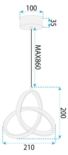 Toolight Toolight, LED stropní osvětlení 13W, 4000K, APP1784-CP, černá matná, OSW-08978