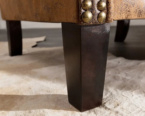 Chesterfield Solvey Křeslo hnědé Gobi