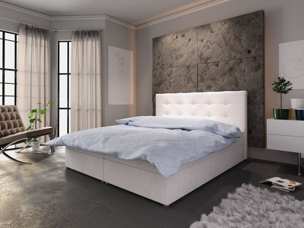 Moderní postel s úložným prostorem STIG I 160x200, béžová