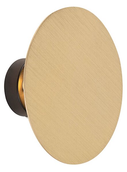Designová nástěnná lampa kulatá zlatá - Pulley