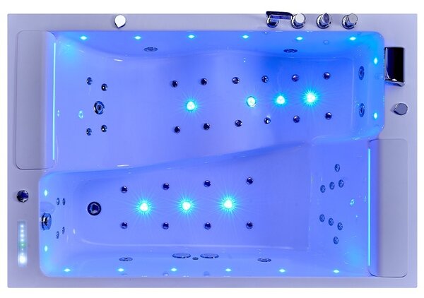 BPS-koupelny Hydromasážní vana HYD-GL8410 180x120 s ohřevem vody
