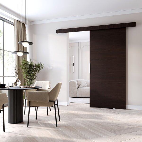 Posuvné dveře na stěnu BARRET 1 - 86 cm, wenge