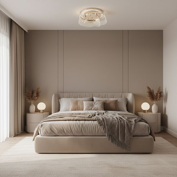 Toolight Toolight, LED stropní svítidlo 57W, 4000lm, 4000K, G139-C, zlatá, OSW-02623