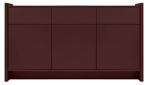 Noo.ma Červená lakovaná komoda Rali 161 x 46 cm