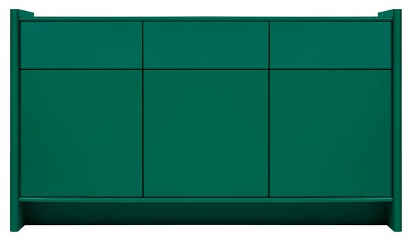 Noo.ma Zelená lakovaná komoda Rali 161 x 46 cm