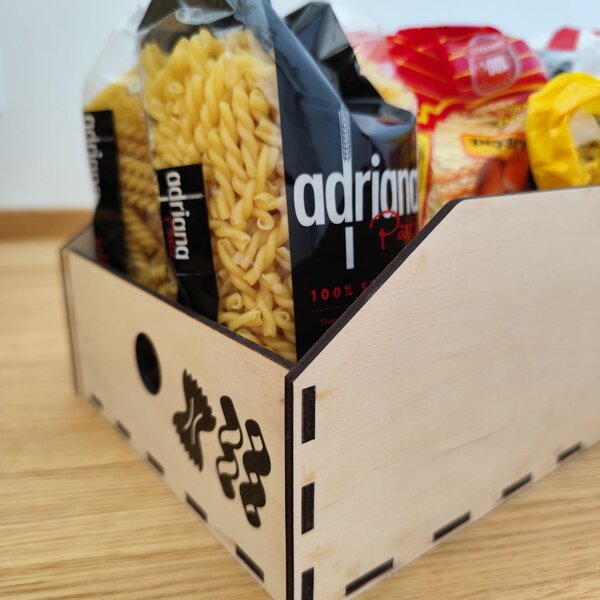 Usporadejto.cz Úložný box, dřevěný 15x50x12cm - do spíže i do skříně VASKY15