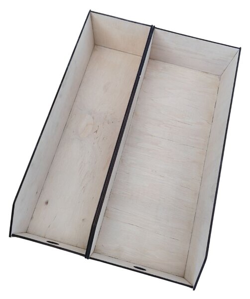 Usporadejto.cz Úložný box, dřevěný 15x50x12cm - do spíže i do skříně VASKY15