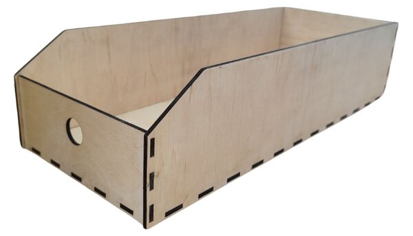 Usporadejto.cz Úložný box, dřevěný 20x50x12cm - do spíže i do skříně VASKY20