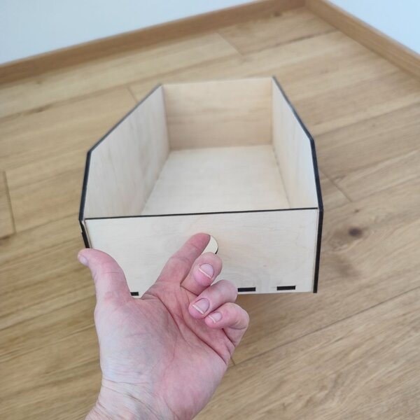 Usporadejto.cz Úložný box, dřevěný 15x50x12cm - do spíže i do skříně VASKY15