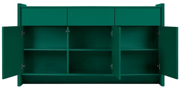 Noo.ma Zelená lakovaná komoda Rali 161 x 46 cm