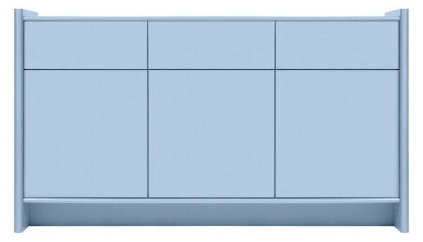 Noo.ma Modrá lakovaná komoda Rali 161 x 46 cm