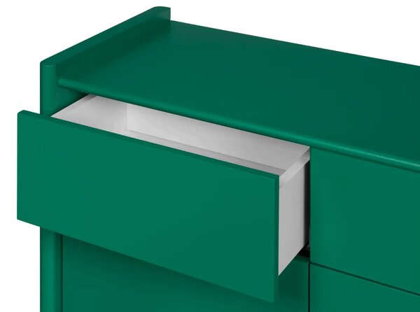 Noo.ma Zelená lakovaná komoda Rali 161 x 46 cm