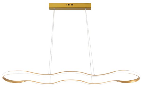 Toolight Toolight, stropní svítidlo 120cm, 24W, 3000K, LHJ027-CP, zlatá lesklá, OSW-50012