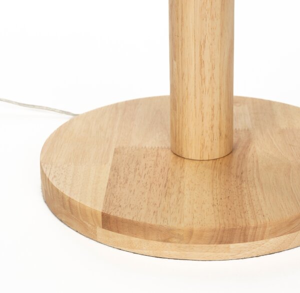 Dutchbone Dřevěná stojací lampa SCALLOP 149 cm