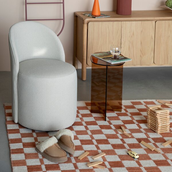 Zuiver Béžové sametové lounge křeslo PLUSH